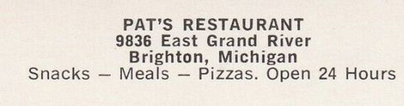 Pats Restaurant - Vintage Postcard (newer photo)